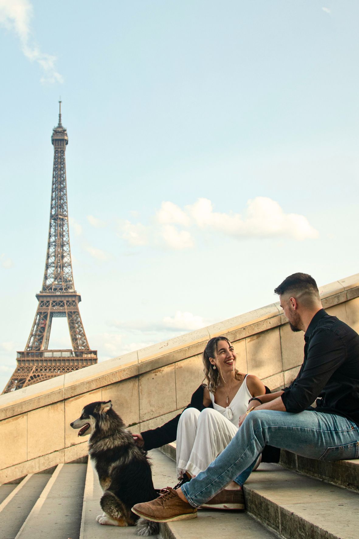 Couple photoshoot in Trocadero